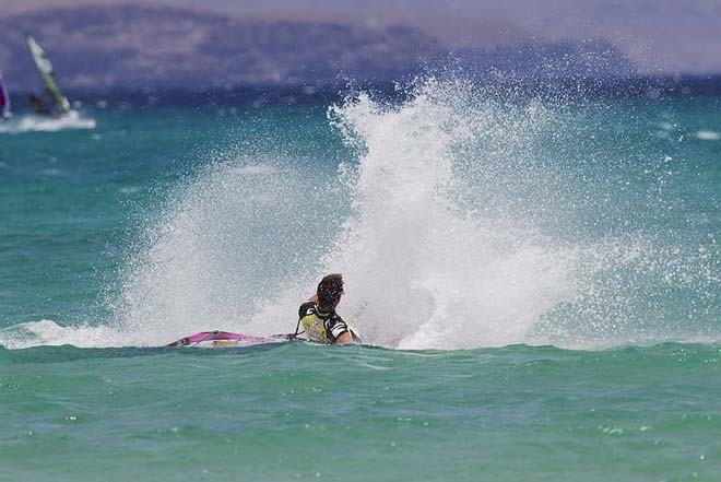 Massive catapult from Yegor - PWA Sotavento Fuerteventura Grand Slam 2011 ©  John Carter / PWA http://www.pwaworldtour.com